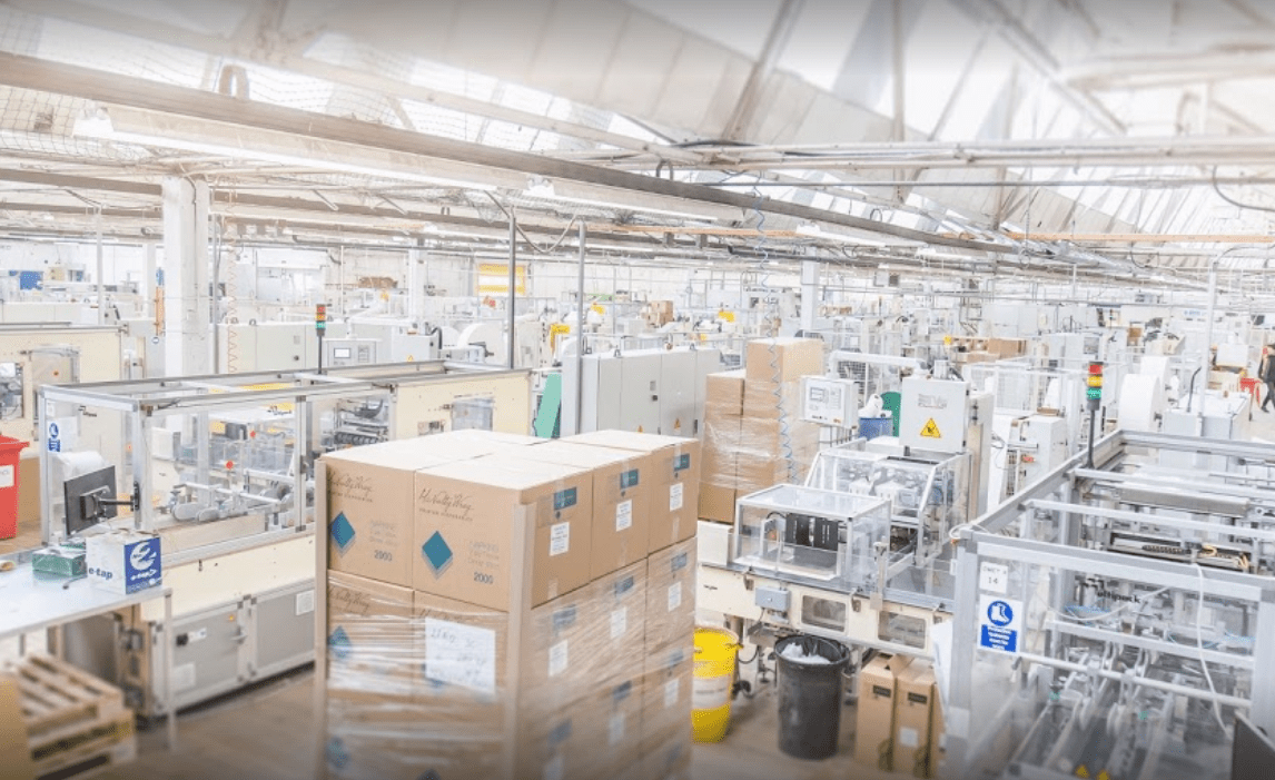 Interior of factory